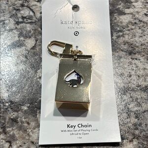 Kate Spade Gold Key Chain with Playing